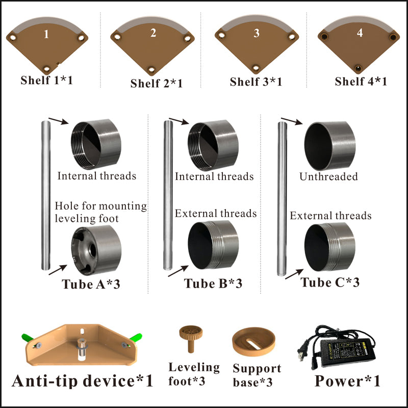 hopedamai corner floor lamp shelf installation
