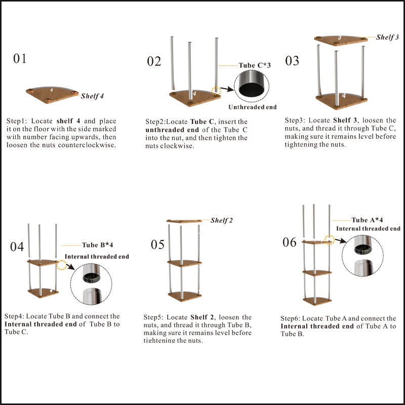 hopedamai corner floor lamp shelf installation