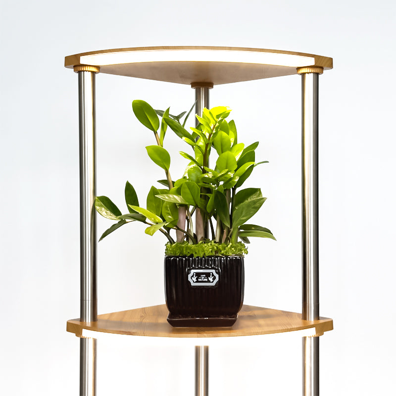 hopedamai floor lamp with shelves planted growing