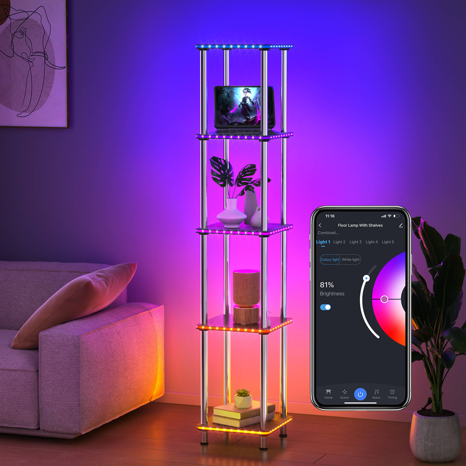 smart-square-floor-lamp-with-shelves
