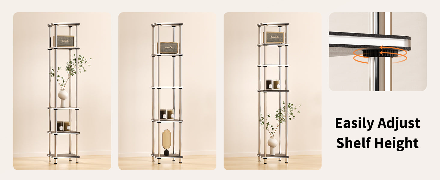 hopedamai floor lamp with shelf adjusted height
