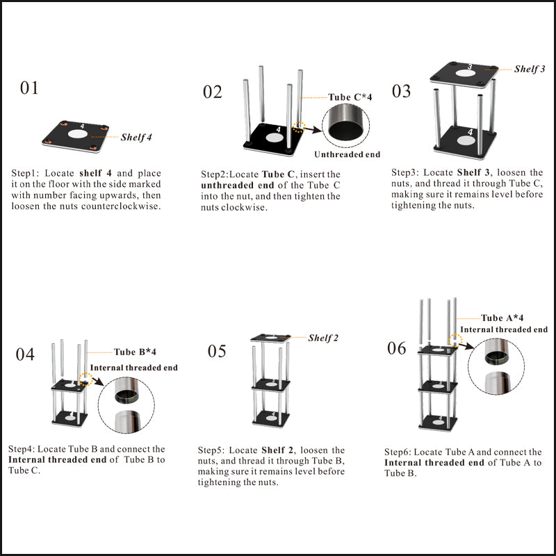 hopedamai remove control floor lamp shelf installation